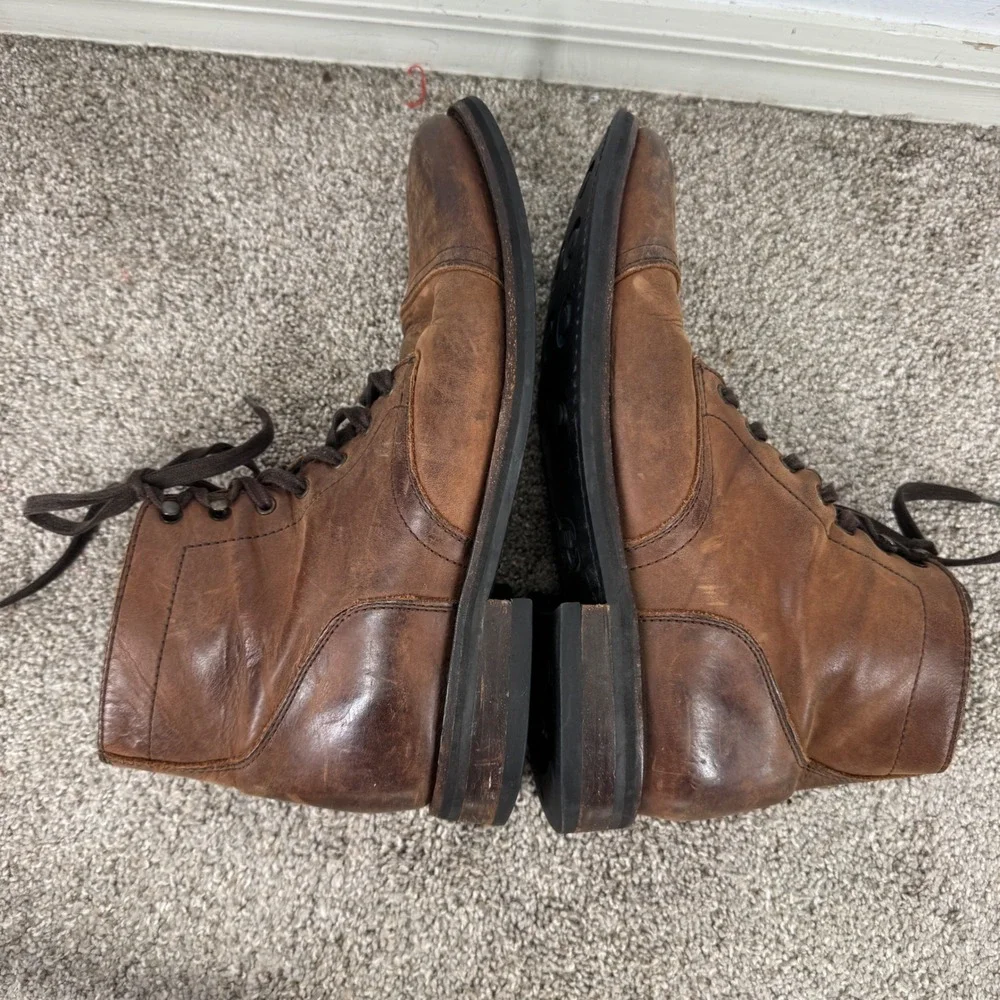 Thursday Boot Co Captain Arizona Adobe Brown Leather Lace Up Men 11.5 Boots